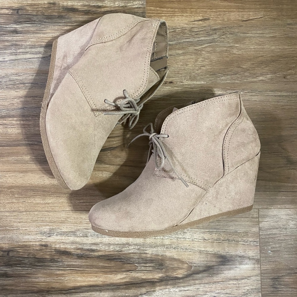 Wedge booties